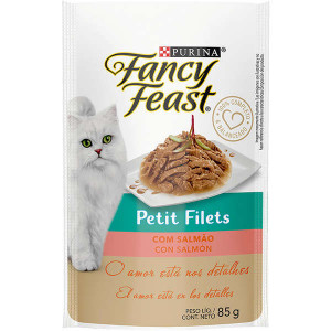 Sachê Fancy Feast Petit Filet Sabor Salmão para Gatos Adultos - 85g